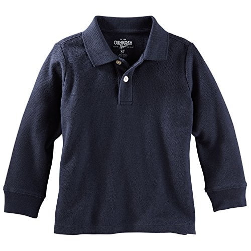 OshKosh Boys Long Sleeve Uniform Polo Polo Shirt