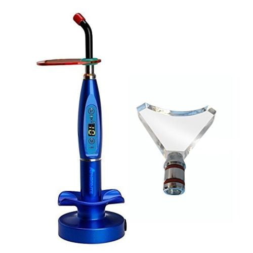 Dental LED Curing Light Lamp Wireless 5W 1500mw Blue Light with Whitening TipBLUE