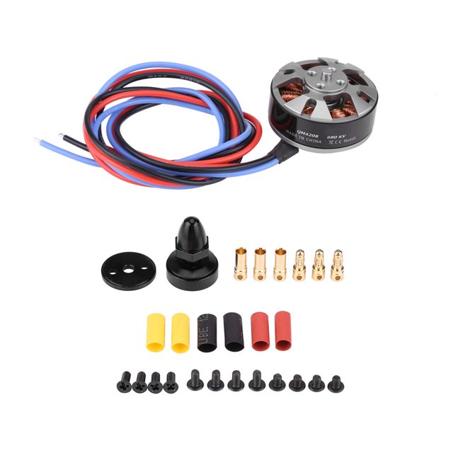 1 pieza de motor sin escobillas QM4208 380/680KV Racing para 3508 550 650 680 FPV Quadcopter (CW 680KV)