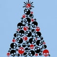 thumbnail image 3 of CafePress - Gothic Skull Christmas Tree Light T Shirt - Men's Classic Graphic T-Shirt, 3 of 4