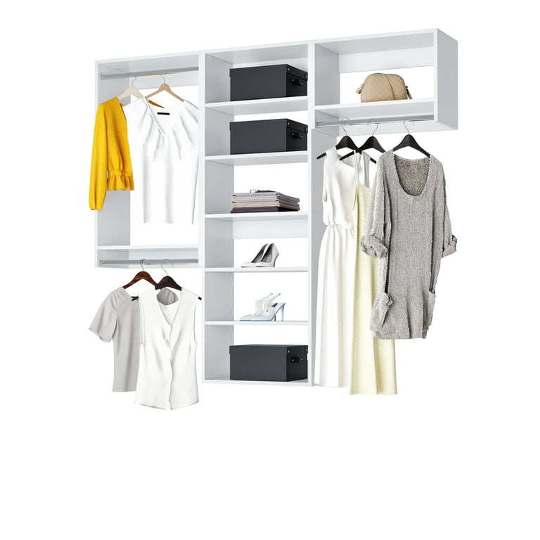 Modular Closet System - A Bedroom Organization and Storage System for  Closet Organizers and Storage - Including a Hanging Closet Organizer and  Closet