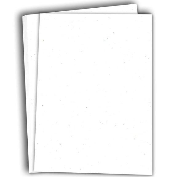 Hamilco Colored Cardstock Paper 11" x 17" Speckled White Mix Color Card Stock Paper 50 Pack