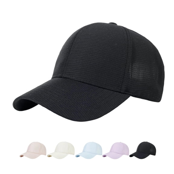 Unisex Lightweight Quick-Dry Baseball Cap, Breathable Solid Color Sun Hat for Outdoor Sports, Adjustable Casual Hat for Running, Hiking, Fishing, Travel and Daily Outdoor Activities