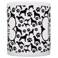 thumbnail image 3 of ThisWear Dog Owner Gifts Best Rottweiler Dad Ever Paw Pattern 11 ounce Coffee Mug Bone Pattern, 3 of 4