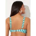 thumbnail image 2 of Swimsuits for All Women's Cup Sized Tie Front Underwire Bikini Top, 2 of 3