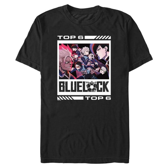 Mens Blue Lock Top 6 Players T Shirt