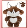 thumbnail image 6 of Cute Dog Plush Backpack 3D Dog Plush Bag Animal Plush Toy Soft Stuffed Shoulder Bag Kawaii Carrier Backpack Soft Animal Shoulder Bags Funny Gifts, 6 of 7