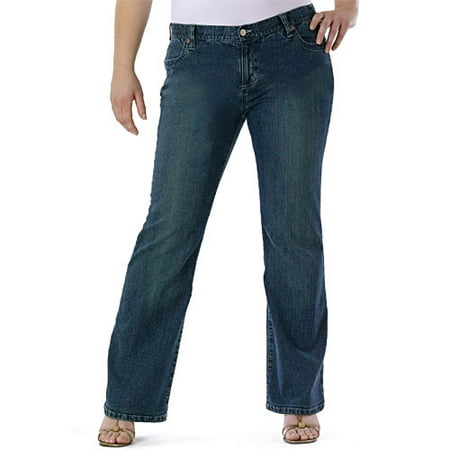 Women's Plus Rose Rhinestone Jean