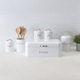thumbnail image 5 of Home Basics Grove Compact Countertop Compost Bin 5x5x8.5 inches, White, 5 of 5