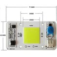 thumbnail image 2 of 2PCS LED chip 50W white 6000K 220V COB LED chip No Soldering Required Built-in smart IC driver, 2 of 5