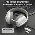 thumbnail image 2 of ATTACK SHARK L80 Ultra-Light Tri-Mode Gaming Headset Lightweight Wireless Gaming Headset for PC/PS4/PS5/Switch/Xbox, 2 of 9
