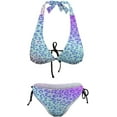 thumbnail image 5 of SKQIT Women's Bikini Sets 2 Piece Leopard Print Sexy Beach Swimwear Swimsuit with Adjustable Spaghetti Strap, 5 of 7