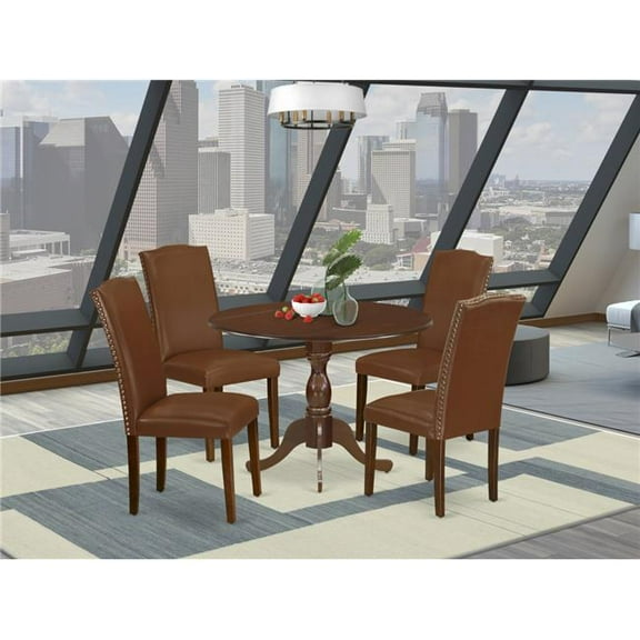 5 Piece Dublin Kitchen Table Set - Mahogany
