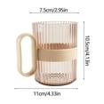 thumbnail image 3 of Mouthwash Cup, Transparent Plastic Rinsing Cup, With Handle, For Couples Children, Dental Jar, High Aesthetics, Multipurpose Oral Hygiene Cup, 3 of 6
