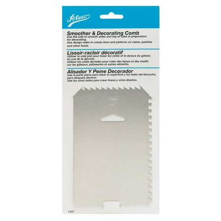 Ateco Aluminum Icing Smoother and Decorating Comb
