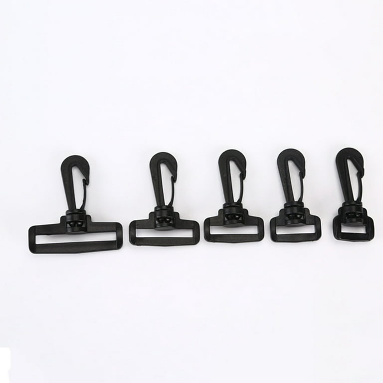 50pcs 5cm Plastic Swivel Snap Clips Rotary Hooks Safety Buckle Backpack Hooks Rotate Buckles Bag Belt Strap Buckle Outdoor Travel Tent Accessories (