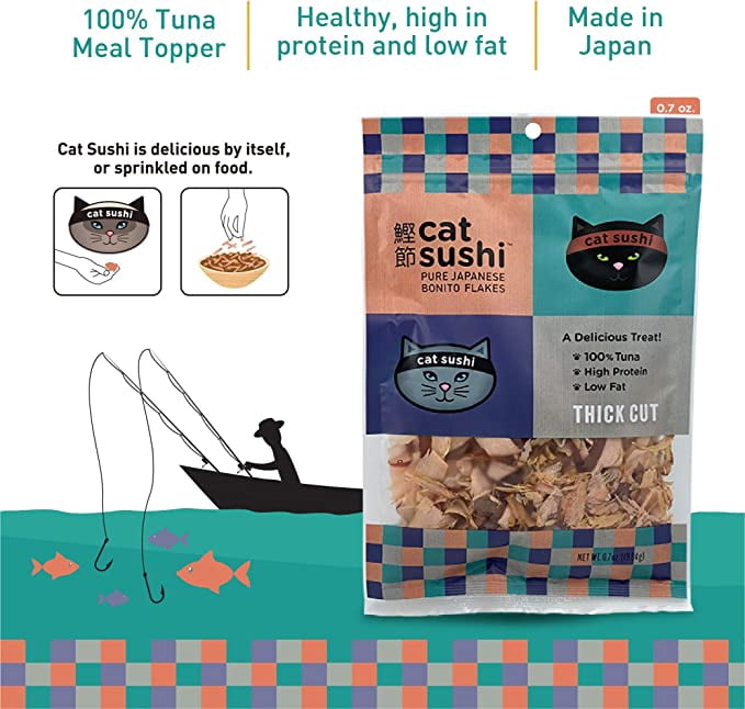 Presidio Cat Sushi Bonito Tuna Thick Cut Cat Treats 0.7 oz