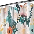 thumbnail image 3 of Pioneer Flower Floral Print Pattern Shower Curtain 36"x72" ,Bathroom Decorative Shower Curtains Set with 12 Hooks,Modern Waterproof Washable Shower Curtain, 3 of 6