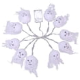 thumbnail image 4 of Advancent 5M 2,5 M LED de Halloween linterna fantasma LED calavera colorida noche luz Festival fiesta de terror Decoración Kits de decoración para fiestas blanco 5M 20LED Advancent HA007242-03, 4 of 6
