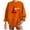 Orange, variant on WXLWZYWL Trendy Sweatshirts For Women 2023 Womens Christmas Round-Neck Print Long Sleeve Tops Printed Regular Blouse
