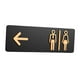 thumbnail image 3 of Placa de letrero de baño para hombres y mujeres, letrero ligero para puerta de baño, letrero para baño Tipo C, 3 of 9