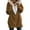 Z-Coffee, variant on Womens Oversized Zip Up Sherpa Fleece Jacket with Pockets Hoodie Winter Coat Outerwear Wine Red 3XL