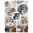 thumbnail image 4 of Cloth Napkins Set of 6 - 20x20 Inches, Navy Blue Marble Washable Reusable Table Napkins, Gold Modern Art Soft & Absortbent Dining Napkin for Party Wedding Hotel Restaurant, 4 of 8