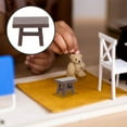 thumbnail image 6 of 8 Pieces Miniature Wooden Dollhouse Furniture Stools Set, Tiny Footstools for Doll House Decor and Accessories, 6 of 6
