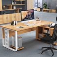 thumbnail image 2 of Mobile Study Table Office Desks Computer Multifunctional Wooden Conference Office Desks Standing Laptop Scrivania Room Furniture My Lux Decor Round, 2 of 26