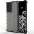 thumbnail image 1 of Funda protectora de PC y TPU a prueba de golpes con diseño de panal para Samsung Galaxy S21 Ultra 5g (blanca), 1 of 5