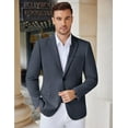 thumbnail image 6 of COOFANDY Men's Knit Blazer Business Dress Suit Jacket Slim Fit Stretch Sport Coat, 6 of 10