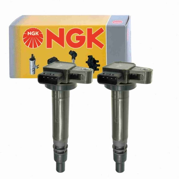 2 pc NGK 48912 Ignition Coils for 00317 1415153Y 178-8345 317 673-1304 90919-02237 921-2071 E353 GN10537 IC453 UF-323 UF323 UF323T Spark Plug Wire Boot