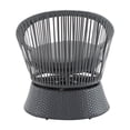thumbnail image 4 of 26.7" Swivel Lounge Chair - Round Wicker & Iron Frame, Stylish Gray ,Perfect for Living Room, Patio, Balcony, 4 of 6