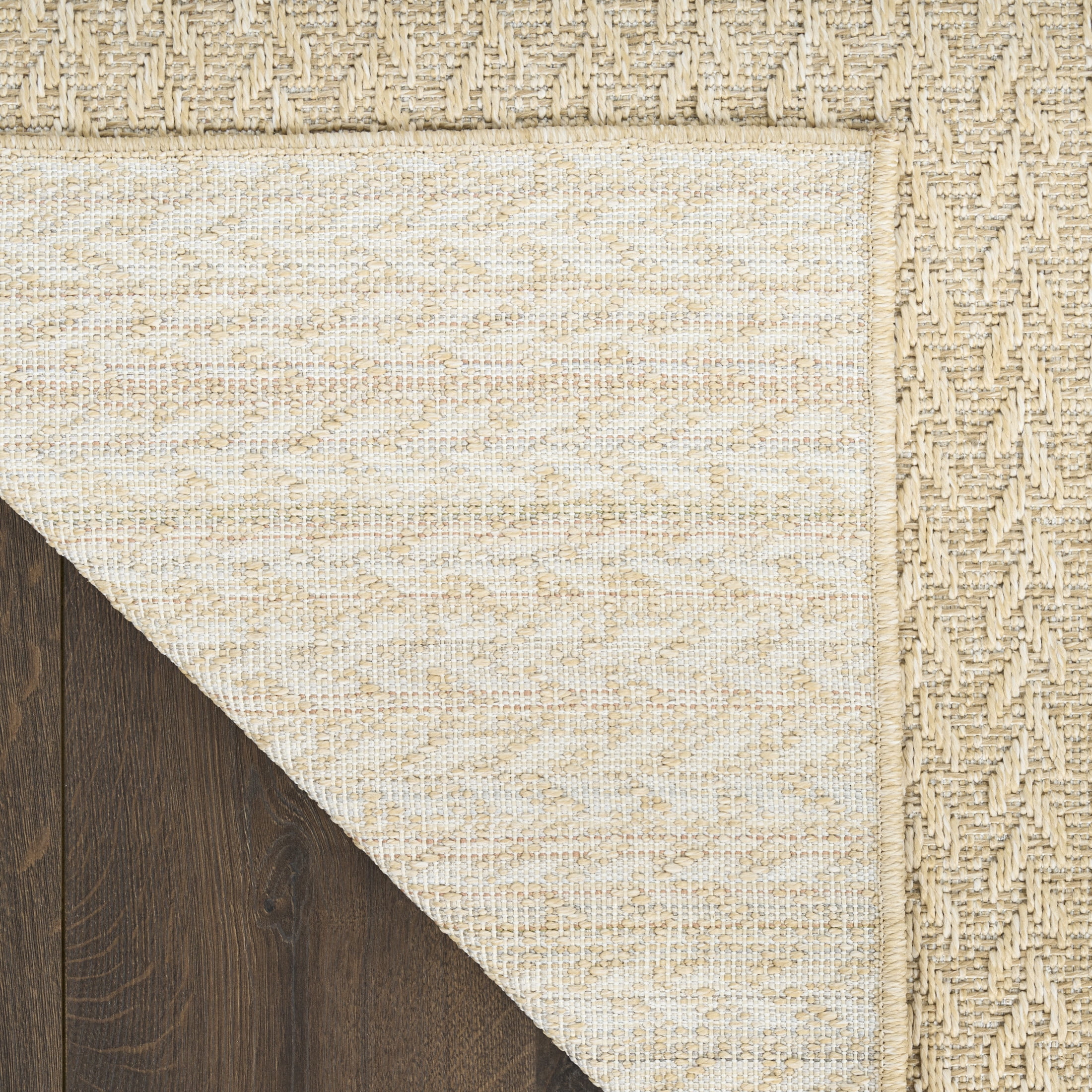 Nourison Tulum 2'2" x 10' Cream Outdoor Rug