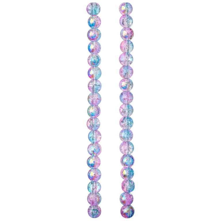 Purple Glass Round Beads by Bead Landing, Size: 6