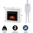 thumbnail image 4 of Real Flame Centennial 56" Grand Electric Fireplace in White, 4 of 8