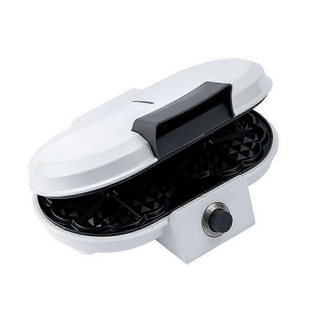 1000 W Waffle Machine for Love Heart Waffles Maker with Double Plate Temperature Control Non Stick Coating Cable Storage