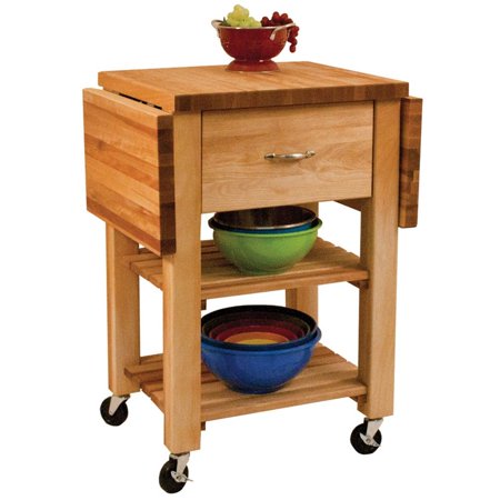 Catskill Craftsmen Kitchen Cart in Natural Birch | Walmart ...