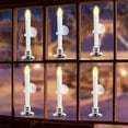 thumbnail image 3 of 6Pack Flameless Taper Candles Led Light with Remote,Suction Cups and Timer, Window Candles for Christmas Wedding Party Home Table Decoration, 3 of 8