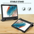 thumbnail image 2 of Allytechgroup Kickstand Case for Samsung Galaxy Tab A9 8.7 Inch 2023 (SM-X110 / X115), Fashion Lightweight EVA Foam Handle Stand Kids Friendly Shockproof Cover Case - Black, 2 of 6