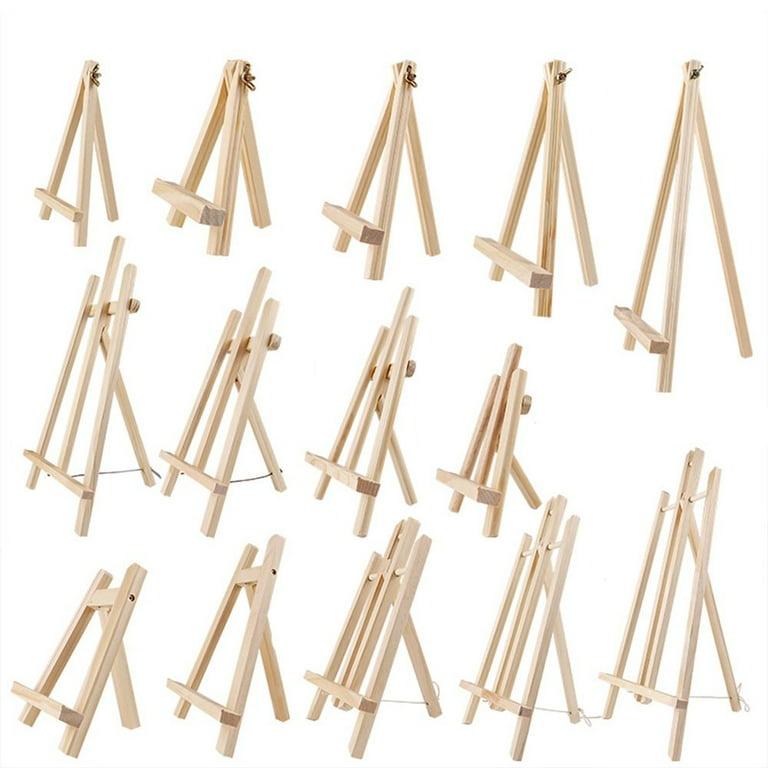  Tosnail 12 Pack 9 Inches Art Easel Stand Tabletop Wooden  Display Stand Photo Holder Display Stand for Artist, Students, Adults, Kids  Painting : Arts, Crafts & Sewing