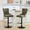 Olive Green, variant on Fashionable Pu Leather - Orange ( Of 2) Adjustable 26-33 Inch Seat, Comfortable Seating, Materials 360° Swivel In High Rebound Cushion 2 For Home Pub And Kitchen Island