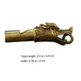 thumbnail image 2 of LULULION Rescue Whistle Brass Keychain Golden 1Pcs, 2 of 6