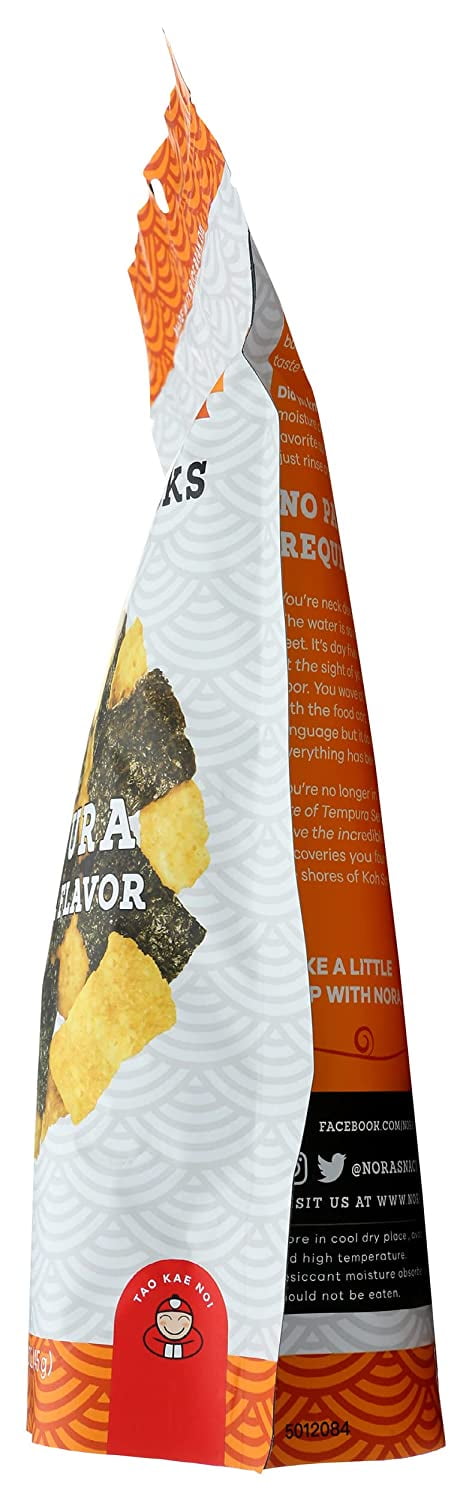 Nora Snacks - Tempura Original - Case of 12 - 1.6 OZ