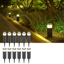 12 Pack LED Landscape Lighting, Low Voltage Outdoor Walkway Lights, Wired Driveway Lights, 3000K Warm White