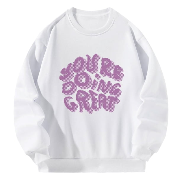 Sudadera de mujer Casual de manga larga Tops para vacaciones desplazamientos uso diario M Yuyangstore Sudadera informal