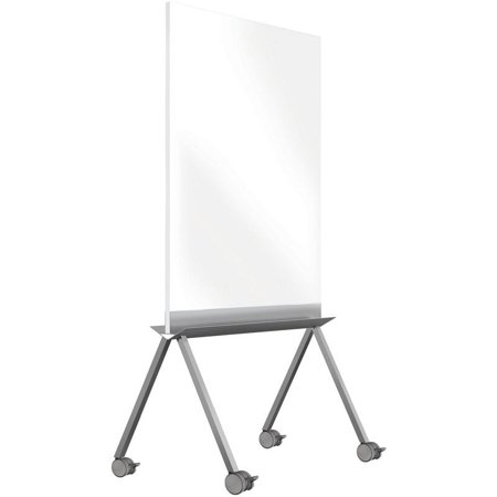 UPC: 0014935006754 | Ghent s Vinyl 45  x 36  Rolling Double Sided Whiteboard in White