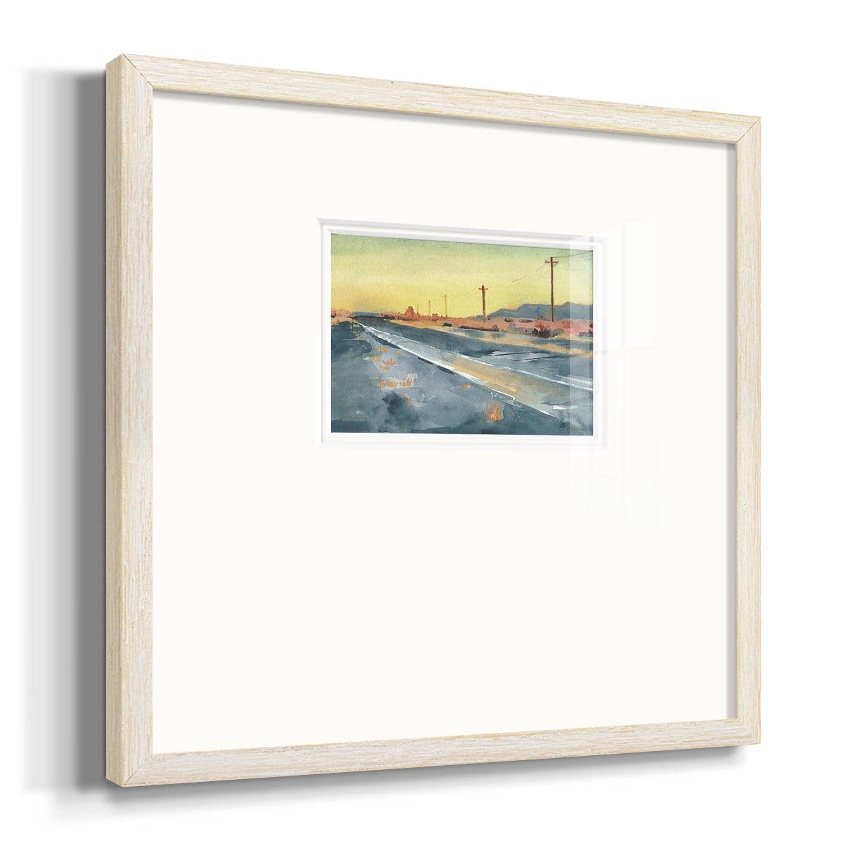 Deserted Highway IPremium Framed Print