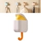 thumbnail image 5 of Perchero con gancho adhesivo para bolsos, perchero decorativo para llaves, gancho de pared, gancho para llaves Un blanco, 5 of 9