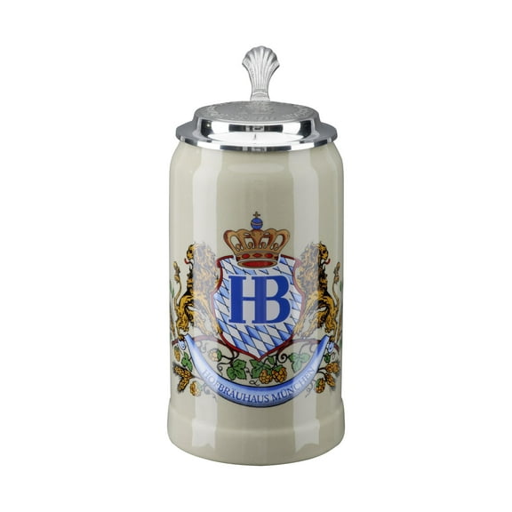 German Beer Mug Munich Hofbräuhaus München HB mug 1 liter King Werk KI 1000056